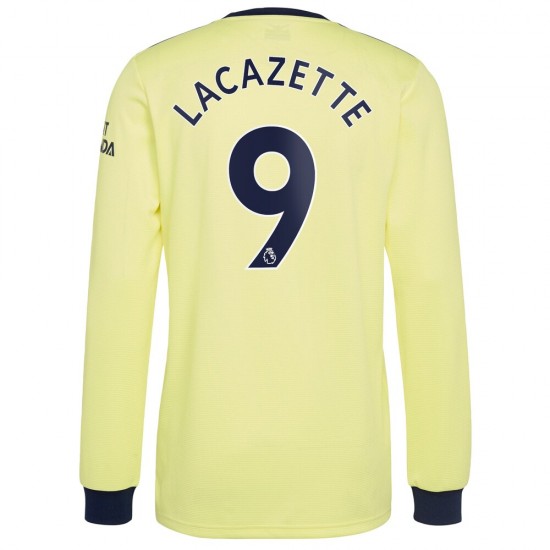 Camisola Arsenal Alexandre Lacazette 9 Equipamento Segundo 2021-2022 Manga Comprida
